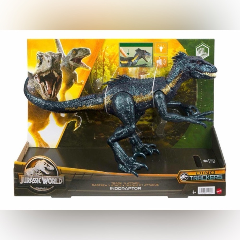 Jurassic World Track 'n Attack Indoraptor Action Figure, Dinosaur Toys